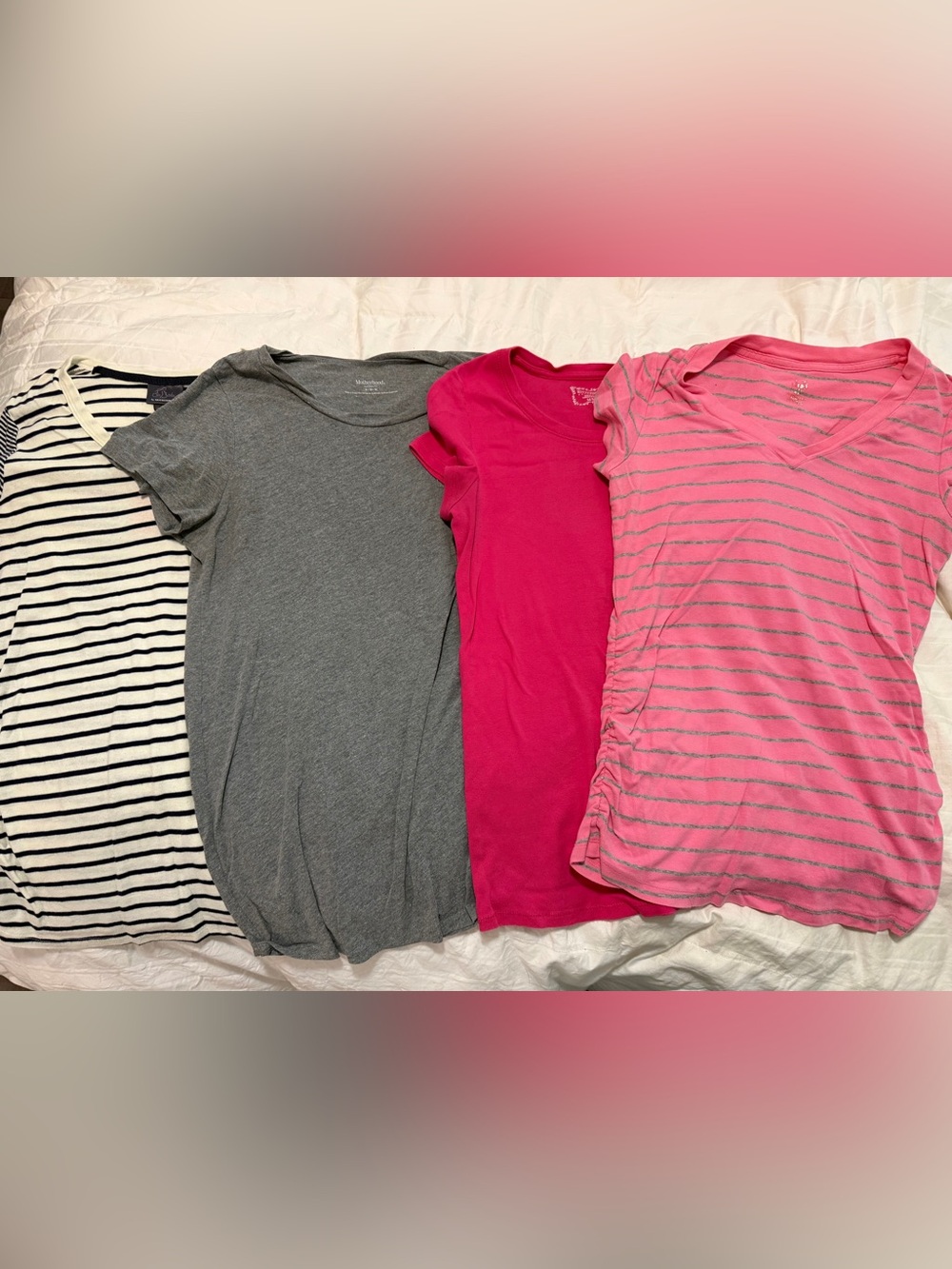 Bundle Of 4 Motherhood Maternity T Shirts